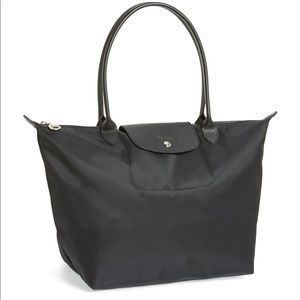NEW LONGCHAMP LE PLIAGE NÉO TOTE BAG BLACK